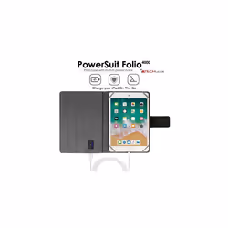 TECHGEAR PowerSuit Folio Case for Apple iPad Mini 5 4 3 2 1 - Protective Case Cover with Built in 4000mah Power Bank and Stand