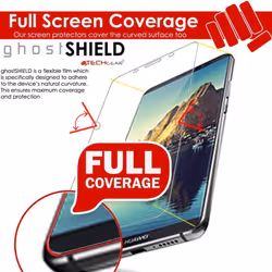 TECHGEAR Screen Protector to fit Huawei Mate 10 Pro [ghostSHIELD Edition] Reinforced Flexible TPU Screen Protector with Full Screen Coverage