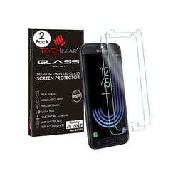 [2 Pack] TECHGEAR GLASS Edition for Galaxy J5 2017 (SM-J530 Series) - Genuine Tempered Glass Screen Protector