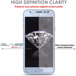 [2 Pack] TECHGEAR GLASS Edition for Galaxy J5 2017 (SM-J530 Series) - Genuine Tempered Glass Screen Protector