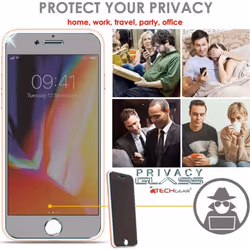 TECHGEAR Privacy Screen Protector for Apple iPhone 8 / 7 [Privacy GLASS Edition] Genuine Tempered Glass Screen Protecto