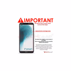 TECHGEAR Screen Protector fits Huawei P Smart (2018) - GLASS Edition Genuine Tempered Glass Screen Protector Guard Cover Compatible with Huawei P