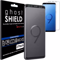 [3 Pack] TECHGEAR Screen Protectors to fit Samsung Galaxy S9 Plus [ghostSHIELD Edition] Screen Protector with Full Screen Cov ...