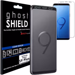 TECHGEAR Screen Protector to fit Samsung Galaxy S9 Plus [ghostSHIELD Edition]Flexible TPU Screen Protector with Full Screen C ...