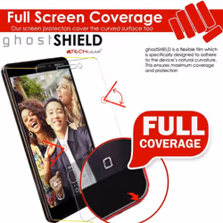 TECHGEAR Screen Protector to fit Nokia 6.1 [ghostSHIELD Edition] Reinforced Flexible TPU Screen Protector with Full Screen Coverage