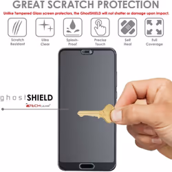 [3 Pack] TECHGEAR Screen Protectors to fit Huawei P20 [ghostSHIELD Edition] Reinforced Flexible TPU Screen Protector with Full Screen Coverage