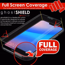 TECHGEAR [2 Pack] Screen Protectors to fit Huawei P20 Lite [ghostSHIELD Edition] Genuine Reinforced Flexible TPU Screen...