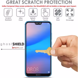 TECHGEAR [2 Pack] Screen Protectors to fit Huawei P20 Lite [ghostSHIELD Edition] Genuine Reinforced Flexible TPU Screen...