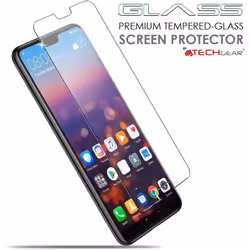 TECHGEAR [2 Pack] GLASS Edition for Huawei P20 - Genuine Tempered Glass Screen Protector Guard Covers Compatible with Huawei P20