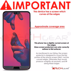 [2 Pack] TECHGEAR GLASS Edition for Huawei P20 Lite - Genuine Tempered Glass Screen Protector s Compatible with Huawei P20 Lite
