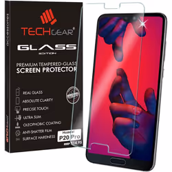 TECHGEAR Screen Protector for P20 Pro - GLASS Edition Genuine Tempered Glass Screen Protector Compatible with Huawei P20 Pro