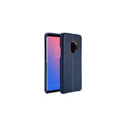 TECHGEAR Premium PU Leather Case Compatible with Samsung Galaxy S9 - Slim-fit, Protective Shell, Back Cover - Blue