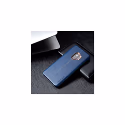 TECHGEAR Premium PU Leather Case Compatible with Samsung Galaxy S9 - Slim-fit, Protective Shell, Back Cover - Blue