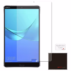 TECHGEAR Screen Protector for Huawei MediaPad M5 8 (8.4" Screen) - Clear Screen Protector with Screen Cleaning Cloth & Appli ...