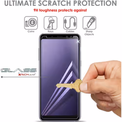 TECHGEAR Screen Protector for Galaxy A8 2018 (SM-A530 Series) - GLASS Edition Genuine Tempered Glass Screen Protector