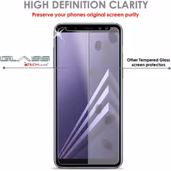 [2 Pack] TECHGEAR GLASS Edition for Galaxy A8 2018 (SM-A530 Series) - Genuine Tempered Glass Screen Protectors