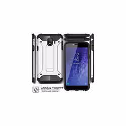 TECHGEAR Galaxy J4 2018 Case - [Tough Armoured] ShockProof Dual-Layer Protective Heavy Duty Tough Cover Compatible with Samsung Galaxy J4 2018