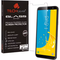 TECHGEAR Screen Protector for Galaxy J6 (SM-J600 Series) - GLASS Edition Genuine Tempered Glass Screen Protector for Samsung  ...