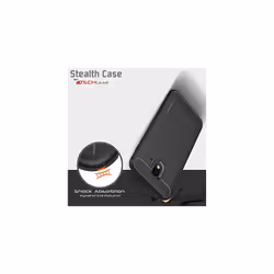 Samsung Galaxy J4 2018 Case - [Stealth Case] Flexible, Shockproof, Slim Fit, Soft TPU Protective Shell Cover with Carbon Fibre Design