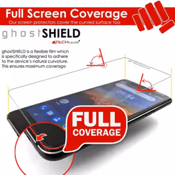 [3 Pack] TECHGEAR Screen Protectors to fit Nokia 5.1 [ghostSHIELD Edition] Reinforced Flexible TPU Screen Protector with Full Screen Coverage