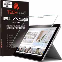 TECHGEAR GLASS Edition fits Microsoft Surface Go - Genuine Tempered Glass Screen Protector Guard Cover Compatible with Micros ...