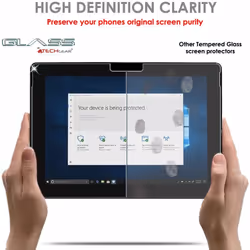 TECHGEAR GLASS Edition fits Microsoft Surface Go - Genuine Tempered Glass Screen Protector Guard Cover Compatible with Microsoft Surface Go