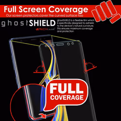 TECHGEAR [3 Pack] Screen Protectors to fit Samsung Galaxy Note 9 [ghostSHIELD Edition] Genuine Reinforced Flexible TPU Screen...