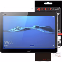 [Pack of 3] TECHGEAR Screen Protectors for Huawei MediaPad M3 Lite 10" - Ultra Clear Screen Protector with Screen Cleaning Cl ...