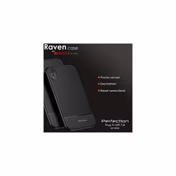 iPhone XR Case - [Raven Case] Flexible Shockproof TPU Slim Fit Case Cover - Carbon Fibre Detail Soft Flexible Protective Shell Guard Case