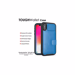 TECHGEAR Apple iPhone XS Case, Tough Armoured Card Wallet 360 Shock Proof Protective Case Cover with Card Slots Wallet & Stand