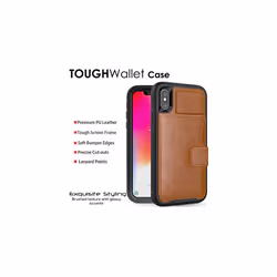 TECHGEAR Apple iPhone XS Max Case, Tough Armoured Card Wallet 360 Shock Proof Protective Case Cover with Card Slots Wallet & Stand