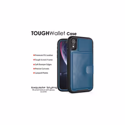 TECHGEAR Apple iPhone XR Case, Tough Armoured Card Wallet 360 Shock Proof Protective Case Cover with Card Slots Wallet & Stand