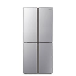 Fridgemaster MQ79394ES side-by-side refrigerator Freestanding 427 L E Silver