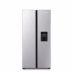 Fridgemaster MS83430DES, Freestanding, American door, Silver, Touch, LED, Inside