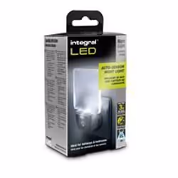 Integral LED ILNL-CL-EU, Plug in night-light, White, Plastic, Cool white, CE, LVD, LED