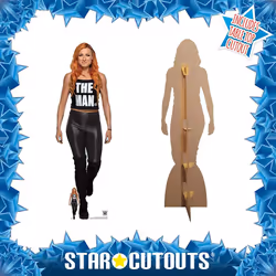 WWE Becky Lynch The Man Official Lifesize + Mini Cardboard Cutout