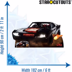 Batmobile The Batman Film 2022 Large + Mini Cardboard Cutout