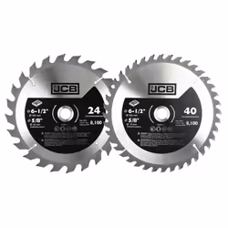 JCB 2 piece 165mm TCT Wood Saw Blade Set