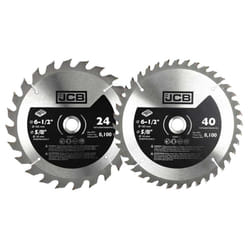JCB 2 piece 165mm TCT Wood Saw Blade Set