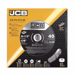 JCB 2 piece 165mm TCT Wood Saw Blade Set