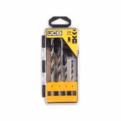JCB Multi Purpose Drill Bits 4,5,6,8 mm Steel Carbide Tip for Masonry, Metal and Wood, 4-Pieces