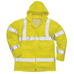 Portwest Hi-Vis Rain Jacket (H440) / Safetywear / Workwear - M, Yellow