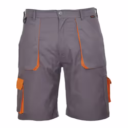 Portwest Mens Contrast Workwear Shorts - S, Charcoal