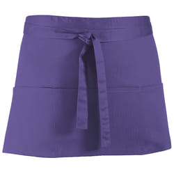 Premier Ladies/Womens Colours 3 Pocket Apron / Workwear - One Size, Purple