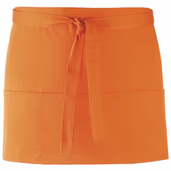 Premier Ladies/Womens Colours 3 Pocket Apron / Workwear - One Size, Orange