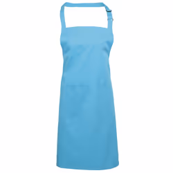 Premier Ladies/Womens Colours Bip Apron With Pocket / Workwear - One Size, Turquoise