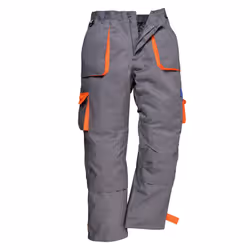 Portwest Mens Contrast Workwear Trousers (TX11) / Pants - XL, Grey
