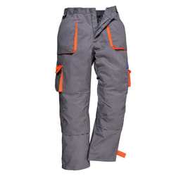 Portwest Mens Contrast Workwear Trousers (TX11) / Pants - XL, Grey