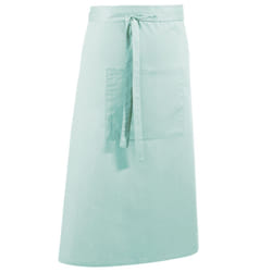 Premier Unisex Colours Bar Apron / Workwear (Long Continental Style) - One Size, Aqua