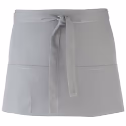 Premier Ladies/Womens Colours 3 Pocket Apron / Workwear - One Size, Silver